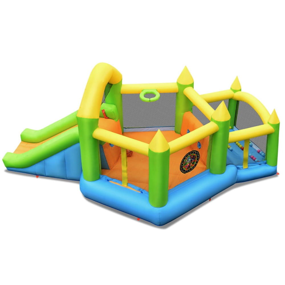 Aimee Lii Inflatable Ball Game Bounce House Without Blower, Playhouse for Kids Outdoor