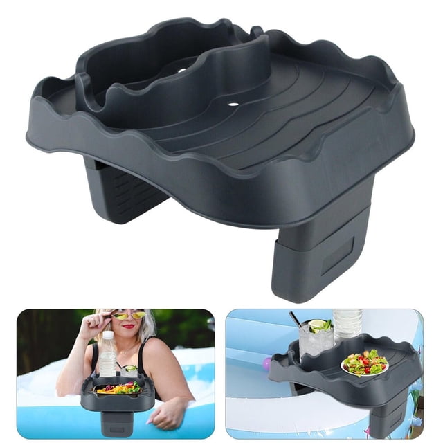 Adjustable and Non Slip Inflatable Pool Cup Holder and Hot Tub Tray for Ultimate Relaxation