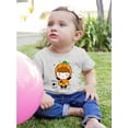 thumbnail image 2 of Cute Pumpkin Costume Girl. T-Shirt Infant -Image by Shutterstock,  12 Months, 2 of 4