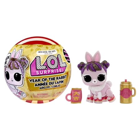 LOL Surprise Year of the Rabbit Doll Good Luck Bunny - with Collectible Doll, 7 Surprises, Limited Edition Doll, Accessories, Pet, Lunar New Year Theme - Great Gift for Girls Age 4+
