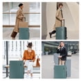 thumbnail image 6 of Ginza Travel 28" Hard Shell Checked Large Lugggage,Lightweight Travel Suitcase with Spinner Wheels,Green, 6 of 9