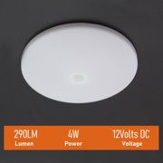 Facon Modern Flush Mount Lights with Frosted Glass Plastic Lens Cover and on/off switch