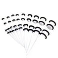 thumbnail image 1 of TISHITA 18 Pieces Ear Tunnel Plug Dehner Expansion Rod Expansion Set Expander Piercing White, 1 of 8