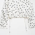 thumbnail image 5 of Edvintorg Womens Jacket Polka Dot Lightweight Long Sleeve Casual Loose Coat Fall Winter Outerwear with Buttons Trendy Womens Clothes White L, 5 of 8