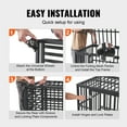 thumbnail image 3 of VEVOR 3-Door Heavy Duty Dog Crate for Indoor & Outdoor with Lockable Wheels and Removable Tray 37.4*25.6*31.9inches, 3 of 5