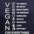thumbnail image 3 of CafePress - VEGAN FOR EVERYTHING T Shirt - Women's V-Neck Dark T-Shirt, 3 of 4
