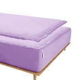 thumbnail image 2 of Grace Linen Zipper Fitted Sheet King Size(78X80) - Includes 2 Zip Sheets +1 Bottom Fitted Base - Fit's 8” In Deep Pocket - Zip Sheets Easy to Change - 600 TC Cotton Fitted Sheet - Lilec Color, 2 of 9