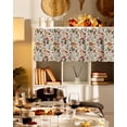 thumbnail image 3 of Valances for Windows Fall Mushroom Rod Pocket Cafe Window Treatments Valance Curtains for Kitchen Bathroom Laundry Basement Windows 60"x18", 3 of 6