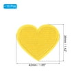 thumbnail image 2 of Uxcell 1.65'' x 1.38'' Iron-on Hot Melt Adhesive Patches Sew Embroidered Patches 10 Pcs Yellow, 2 of 7
