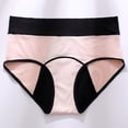thumbnail image 2 of Mid Rise Period Panties for Women, Leak-Proof Menstrual Underwear, High Elastic Breathable Protective Briefs, 1-Pack, 2 of 4