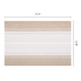 thumbnail image 6 of Placemats 6 Pack Rectangle Plastic Placemats for Table Decor Washable Heat Resistant Table Placemats Wipeable Table Mat Gold Beige 17.7x11.8inch, 6 of 6