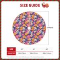 thumbnail image 4 of Balery Skull daisy flower Printed Christmas Tree Skirt , Merry Christmas Party Christmas Tree Decoration,Adjustable Tree Skirt-48", 4 of 8