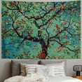 thumbnail image 2 of Creowell  Tapestry Green Tree of Life Wall Hanging Psychedelic Tapestries Twin Bedspread Picnic Sheet Wall Decor Blanket Wall Art Hippie Bedroom Décor&nbsp; 40x30inch, 2 of 6