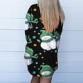 thumbnail image 4 of Cárdigan de Navidad Para Mujer, Tops de Manga Larga, Abrigo Estampado A La Moda, Blusa Informal Holgada Odeerbi  ODB191141, 4 of 6