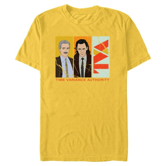 Marvel Studios Loki Season 2 TVA Loki and Mobius Distressed - Short Sleeve Blended T-Shirt for Adults - Customized-Yellow