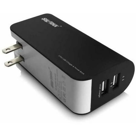 SHARKK 5,000mAh Dual-USB Portable Backup Battery/Power Bank/Wall Plug Charger