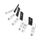thumbnail image 1 of Pegatinas para teclado de piano con teclas extraíbles, guía de notas de piano de 88 teclas extraíble, etiquetas de notas de piano con diseño elevado, 1 of 9