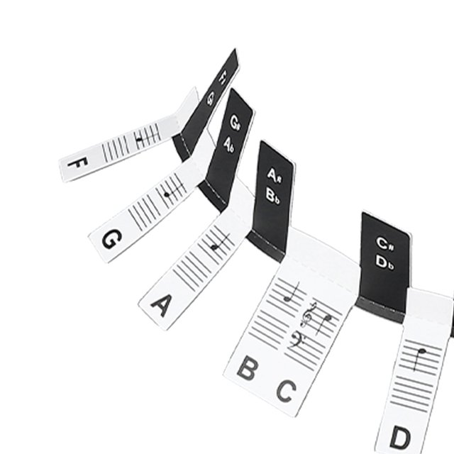 Pegatinas para teclado de piano con teclas extraíbles, guía de notas de piano de 88 teclas extraíble, etiquetas de notas de piano con diseño elevado