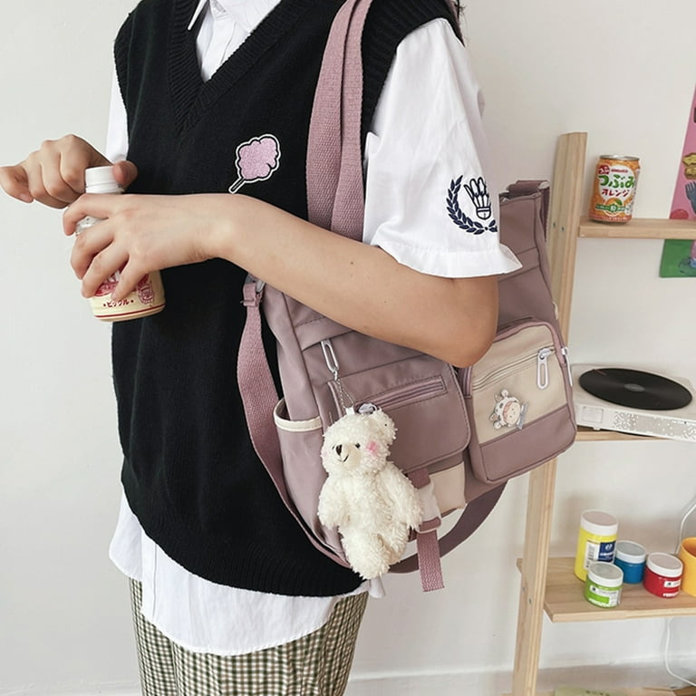 FENOHREFE Versatile Shoulder Bag Large Capacity Bag Student Girl