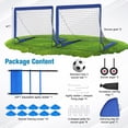 thumbnail image 2 of Doulami Soccer Goal 4x6ft Portable Soccer Goal for Backyard, Set of 2, Pop Up Soccer Net ,Training Equipment with Soccer Ball, Ladder, Cones, Targets, 2 of 12