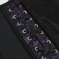 thumbnail image 5 of Women's Corset Tops Overbust Bustier Corset Top For Women Zipper Corset Vest For Women Renaissance Corset Plus Size Purple 5XL, 5 of 5