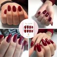 thumbnail image 4 of Happydeer 24Pcs Fake Nails Bright Color Mixed Size Ultra-Thin Harmless DIY Manicure Full Cover Press on Nail-Tips with Glue Set, 4 of 9