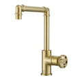 thumbnail image 1 of Ancona Urban Round Wheel Handle 1-Hole Bathroom Faucet, 1 of 7