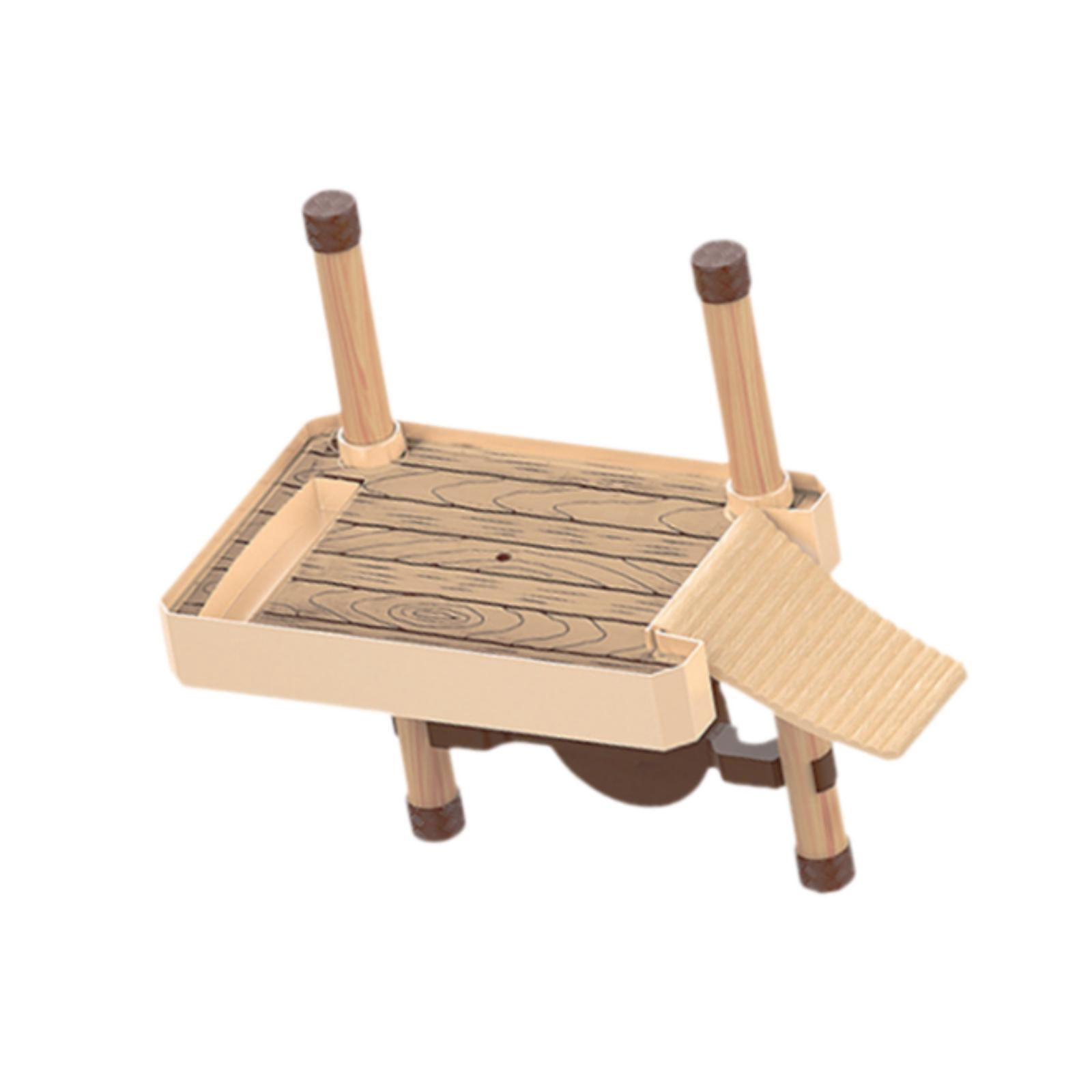 Bvdfgk Turtle Pier Float Aquarium Tortoise Dock for Aquariums Tank with Ramp Ladder