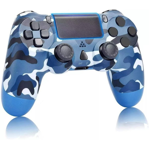 Wireless Game Controller Compatible with Slim/Pro with Upgraded Joystick - Blue Camo - Walmart.com
