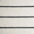 thumbnail image 3 of Clean Window Twill Stripe Anti-Dust Linen Blend Sheer Curtain Panel, 52"x95", Black/Linen, 3 of 9