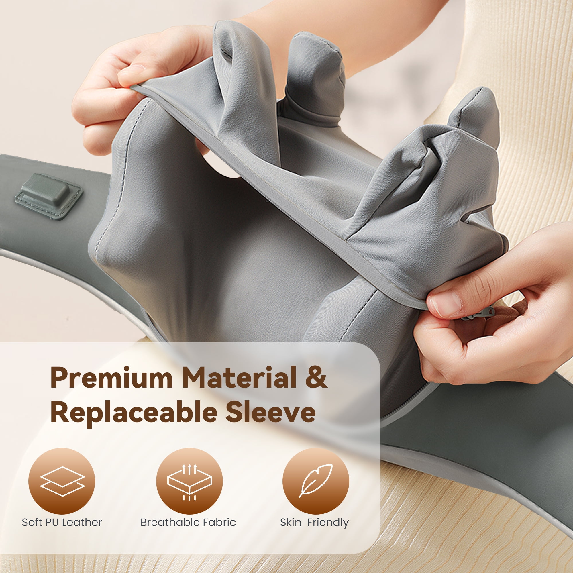 Comfier 4D Cordless Neck and Shoulder Massager with Heat, Shiatsu Kneading Back Massagers for Pain Relief