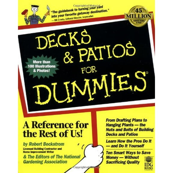 Pre-Owned Decks and Patios For Dummies Paperback