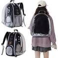thumbnail image 4 of Airline-Approved Cat & Small Dog Backpack Carrier – Transparent Bubble Space Capsule Travel Bag for Hiking & Outdoor Use, 4 of 8