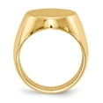 thumbnail image 2 of 14K Yellow Gold Ring Band Signet 18.5x16.0mm Closed Back Men's, Size 8, 2 of 5