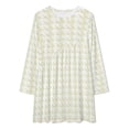 thumbnail image 2 of Aesthetic 0yster White And White Ripple Loose Dress Evening Dress Summer Dresses for Women Luxury Dress Long Sleeved Dress, 2 of 4