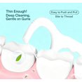 thumbnail image 3 of Triple Clean Dental Floss Picks - Strong No-Break Floss, 450 Count White Flossers for Advanced Oral Care, 3 of 4
