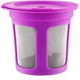 thumbnail image 6 of Reusable Cups for Keurig K-Cup 2.0 and 1.0 Coffee Maker, Refillable Filter Pods - Pack of 2 (Purple & Black), 6 of 7