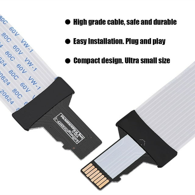 Extender Cable, TF Card Extender Cable, Plug And Play, Compatible With GPS/DVD, For Car Navigation For Computer Desk Office Home