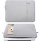 thumbnail image 2 of Funda protectora para portátil compatible con portátiles de 13 a 13,3 pulgadas, con bolsillos, funda protectora vertical de fibra de poliéster, gris, 2 of 8