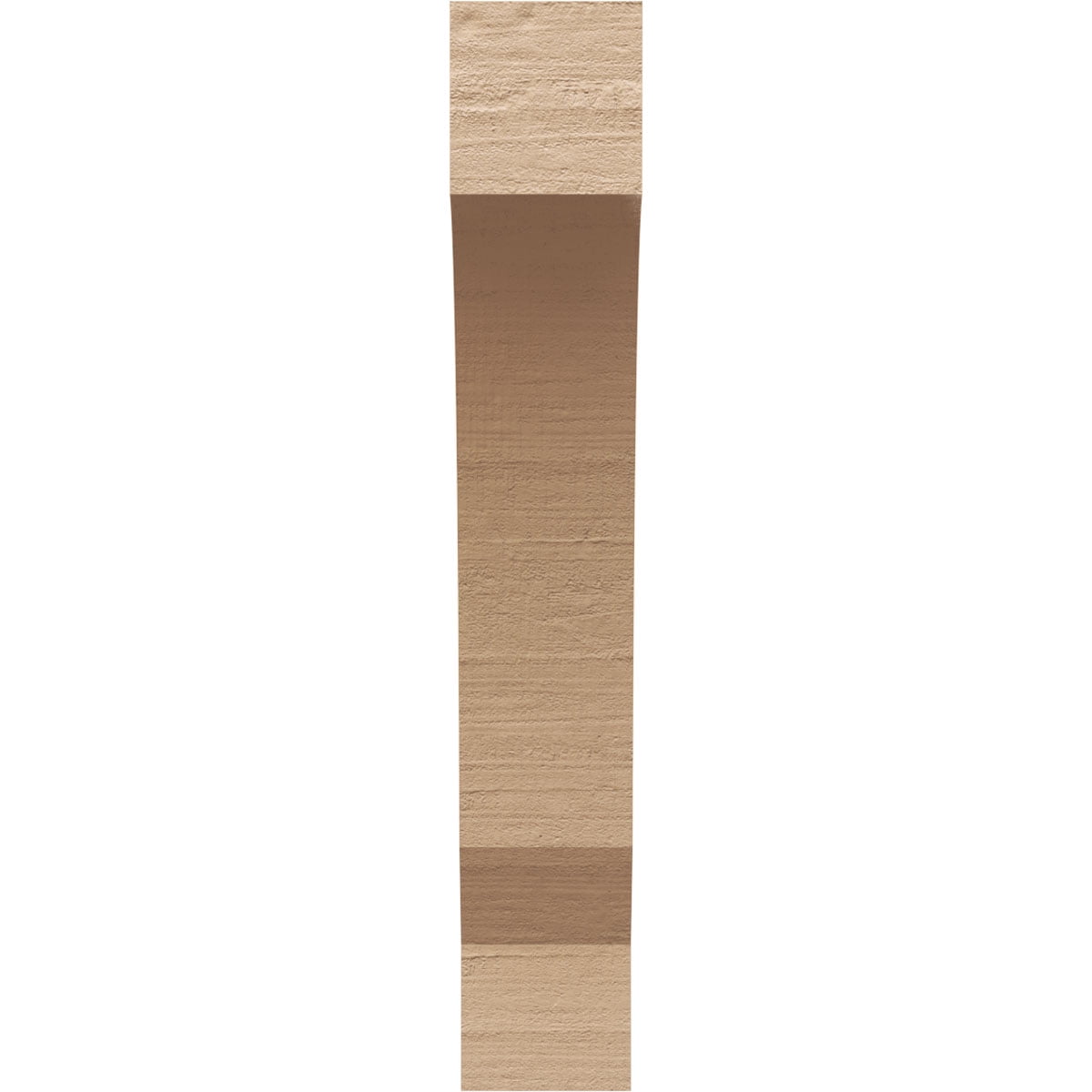 5"W x 10"D x 30"H Thin Moab Rough Cedar Woodgrain TimberThane Corbel, Primed Tan