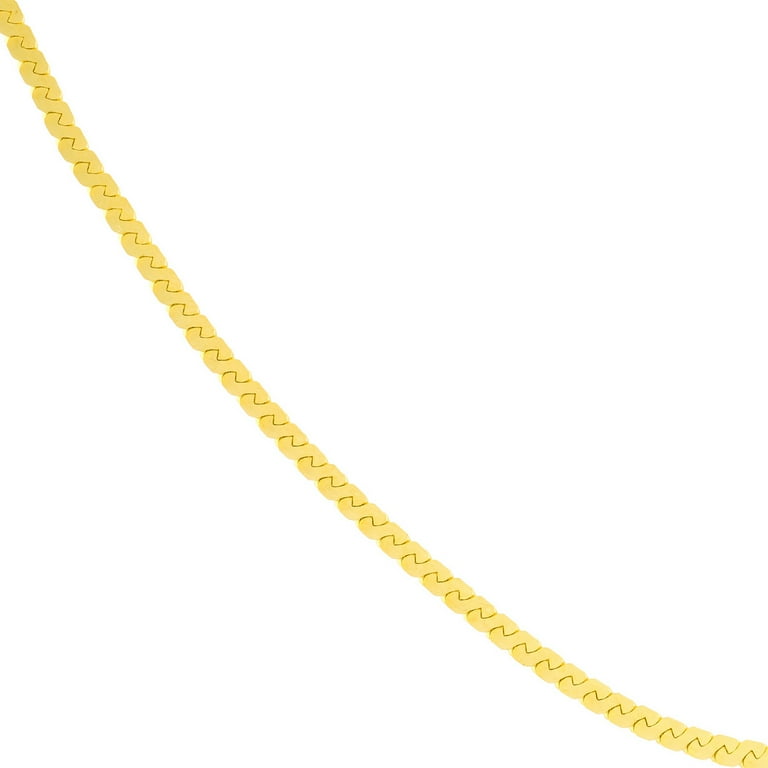 16 Inch 14k Serpentine Chain 14k Yellow Gold Serpentine Chain