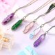 thumbnail image 5 of collares de cristal, piedras curativas, colgante espiritual, joyería de piedras preciosas naturales con cadena ajustable para mujeres y niñas, 5 of 5
