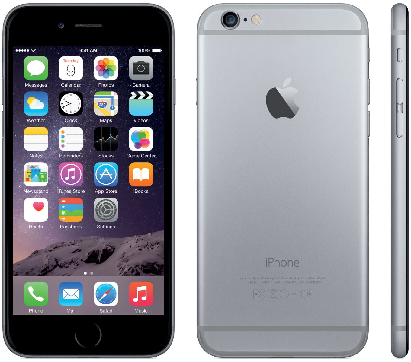 iPhone Space Gray 64 GB docomo