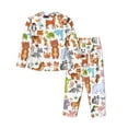 thumbnail image 2 of Bingfone Womens Pajama Sets Animal Cartoon Style Print,Long Sleeve Loungewear Pajamas Set-Small, 2 of 9