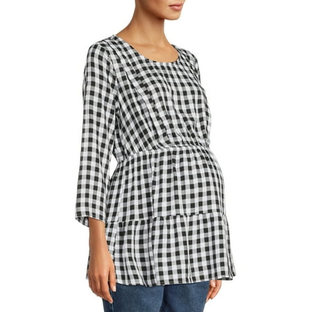 

Time and Tru Women s Maternity Popover Top