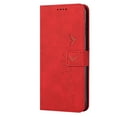 thumbnail image 2 of Nalacover for Nothing Phone (1) Flip Wallet Case,Luxury Love Heart Embossed PU Leather Shockproof Soft TPU Protective Folio Kickstand Card Holder Slots Cover with Wrist Strap for Women Men,Red, 2 of 10