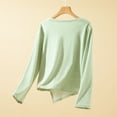 thumbnail image 5 of Sexlip Wool Sweaters Women Long Sleeve Slash Neck Loose Casual Warm Sweater Pullover Top Green XL, 5 of 9