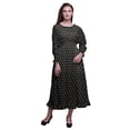 thumbnail image 1 of Bimba Robe Longue Décontractée à Volants pour Femmes, Imprimée, Taille Smockée, Xxx-Grand, 1 of 5