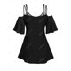 thumbnail image 2 of Camiseta Talla Extra Abertura Hombros Estampada Rosegal  Camisetas tallas grandes, 2 of 5