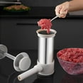 thumbnail image 3 of Petyoung Manual Sausage Stuffer, Kitchen Homemade Sausage Machine with 4 Filling Nozzles, Fast Sausage Filling For Family Gatherings And Barbecues Making Different Sizes Of Sausages, 3 of 9